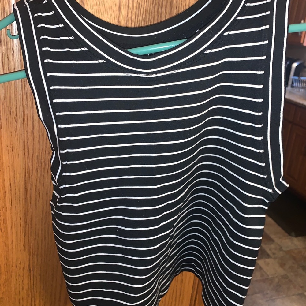 Black and white tank